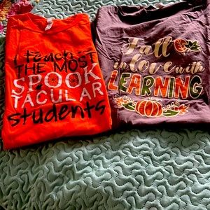 Teacher theme tee shirts